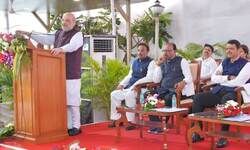 Uddhav Thackeray Ko Zameen Dikhani Hai: Amit Shah Sounds BMC Poll Bugle at BJP Meet in Mumbai Uddhav Thackeray Ko Zameen Dikhani Hai: Amit Shah Sounds BMC Poll Bugle at BJP Meet in Mumbai